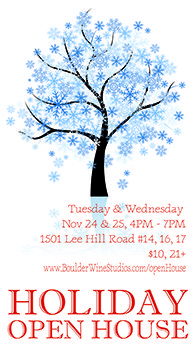 Boulder Wine Studios Holiday Open House