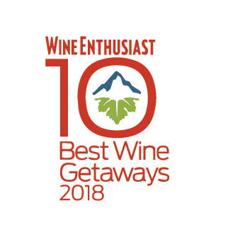 Wine Enthusiast badge: Best Wine Getaway, 2018