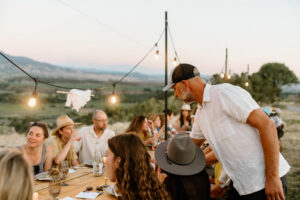 Dinner party at The Storm Cellar